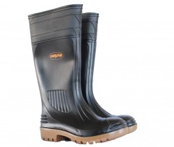 GUMBOOTS PVC MENS 1260 EGOLI NSTC BLACK AND TOFFEE SOLE