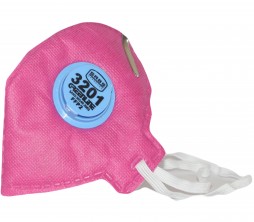 LADIES PINK DUST MASK WITH VALVE