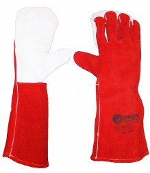 PRIDE A-GRADE RED LEATHER GLOVES